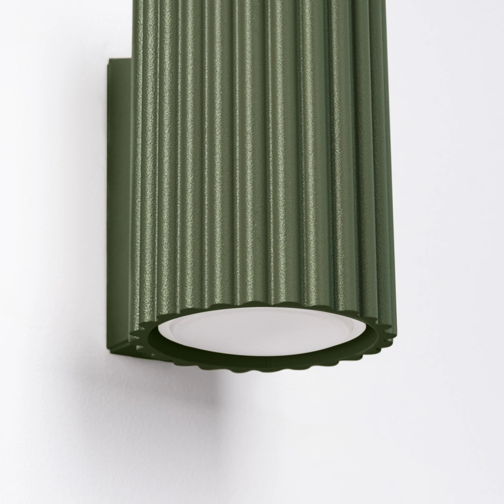 Lampada da parete KARBON 10 verde oliva