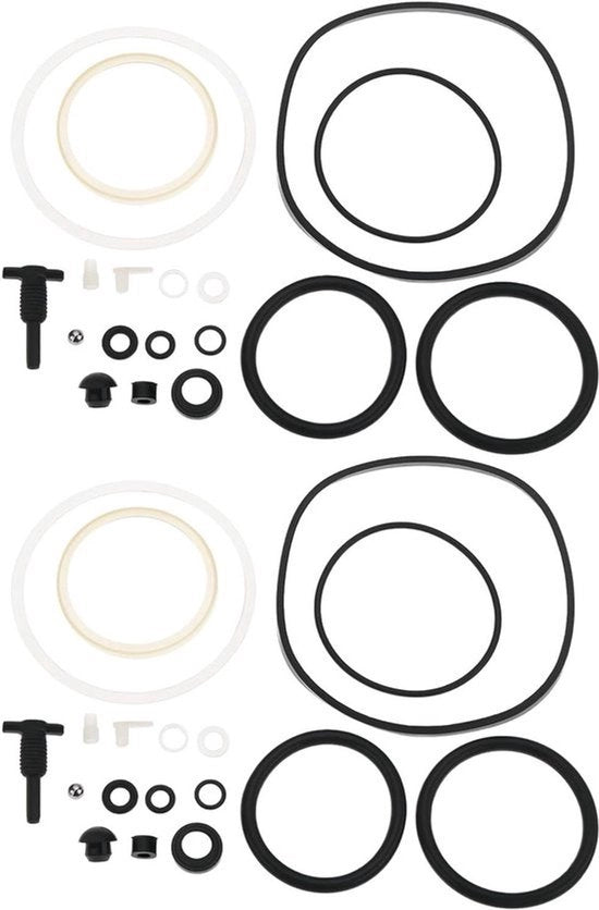 Kit di Riparazione Verticale - Keerring Olio - Stoffa Eterno - 20 Ton Krik - Attrezzatura di Riparazione - Cilindro - Adatto per la maggior parte dei Krik - Nero - 2-set