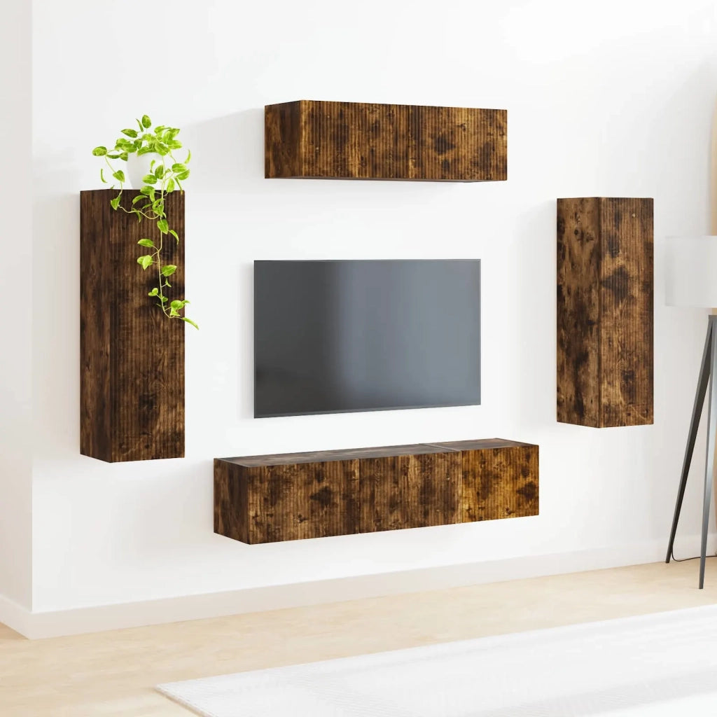 Mobile TV 5 pcs Rovere fumé 3409173