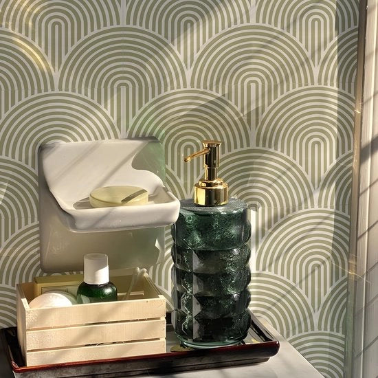 Tegel sticker per muuro - Decorazione per muro - Facile da applicare - Colori salmone e bianco - Adesivi self-adesivi - Adatto per bagno e cucina