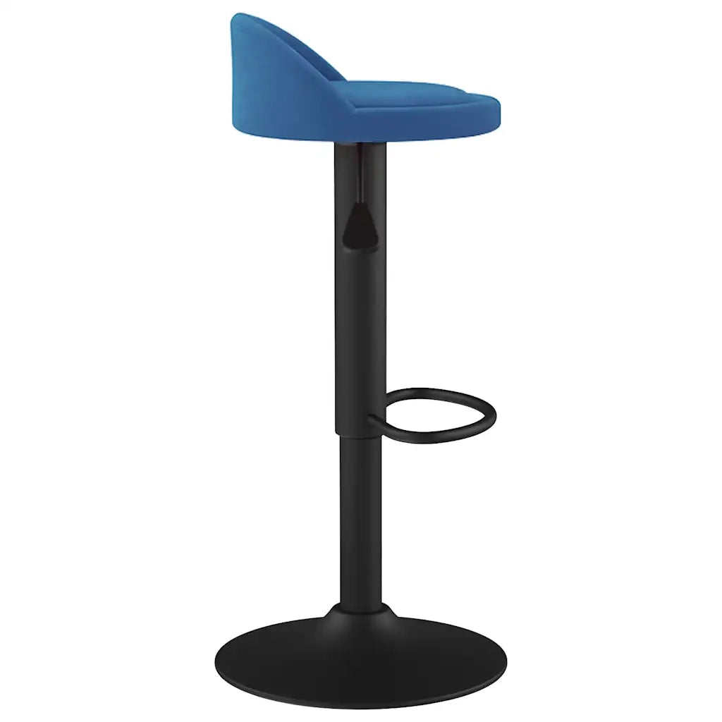 Sgabello da Bar Blu in Velluto 333594