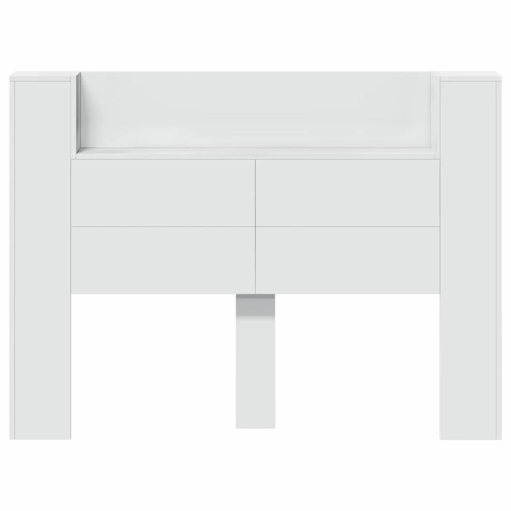 Testata con Mobile e LED Bianco 140 x 16,5 x 103,5 cm 8006538