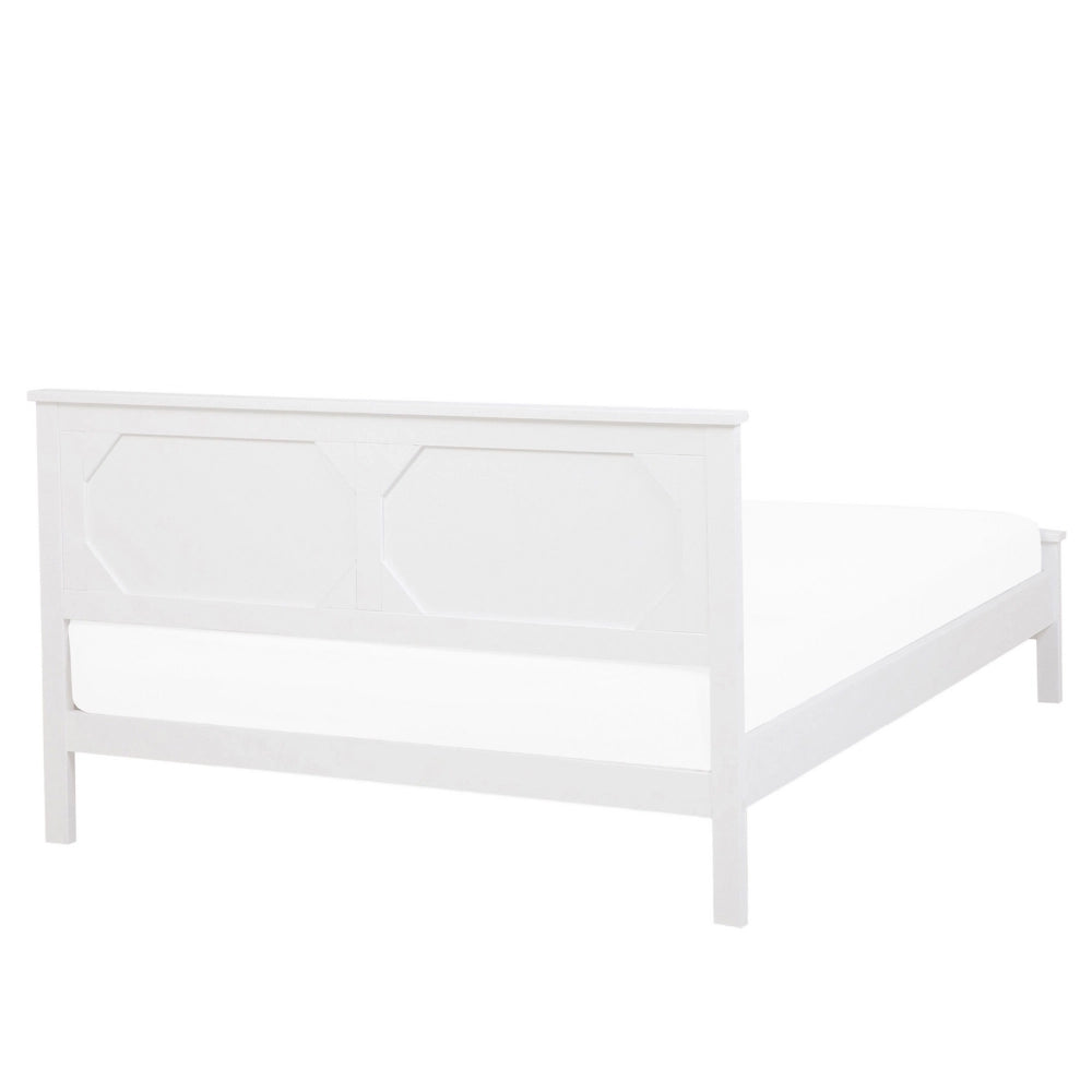 Letto in legno di pino bianco 160 x 200 cm in stile scandinavo