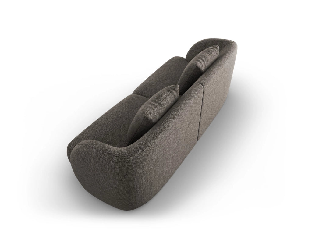 Cosmopolitan Design - Divano "Tulum" 2 posti in ciniglia grigio 