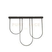 Campanello LED a filo in metallo nero opaco