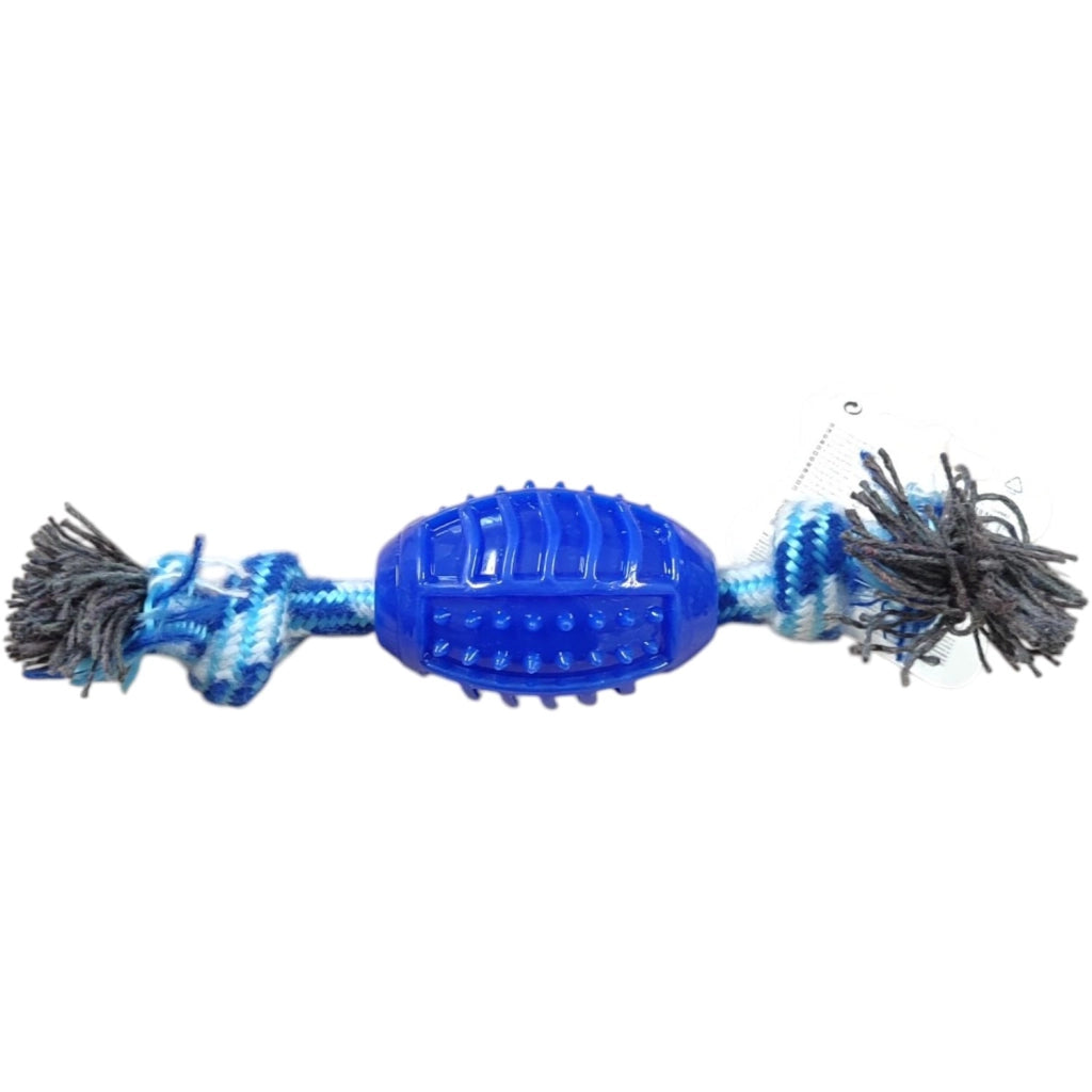 GIOCO PER CANI IN CORDA E GOMMADA MORDERE 25cm