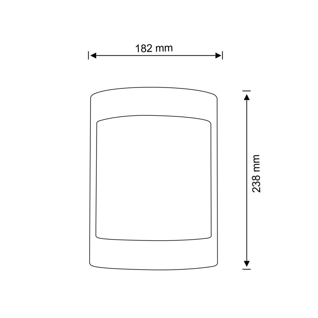 Applique esterna E27 bianco opaco Muret 312372 Polux