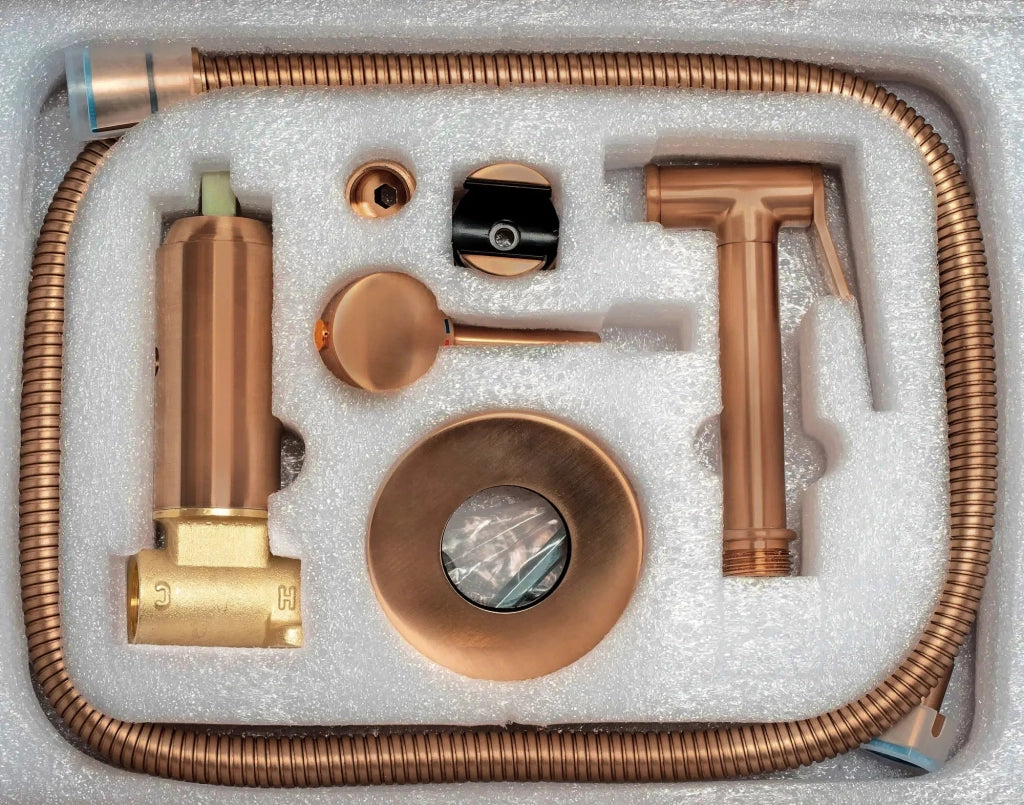 Rubinetto Bidet Rea Lungo Loop Copper Brush