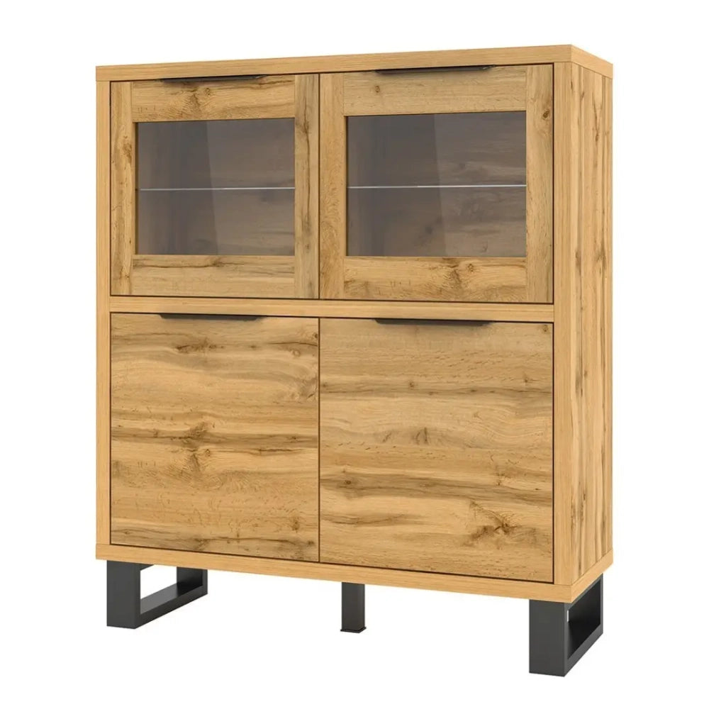 Credenza della collezione design MILO. Colore rovere. Mobile ideale per la tua sala da pranzo.