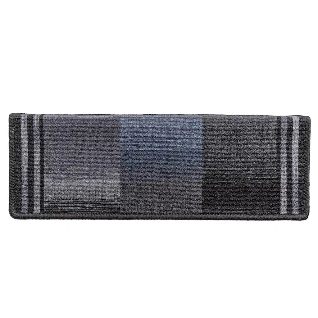 Tappetini per Scale Autoadesivi 5 pz 65x21x4 cm Nero e Grigio 149842