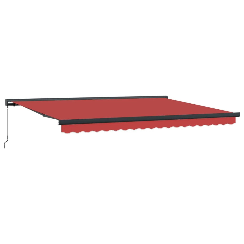 Tenda Retrattile Rosso 4 × 3 m Tela e Alluminio 3420208