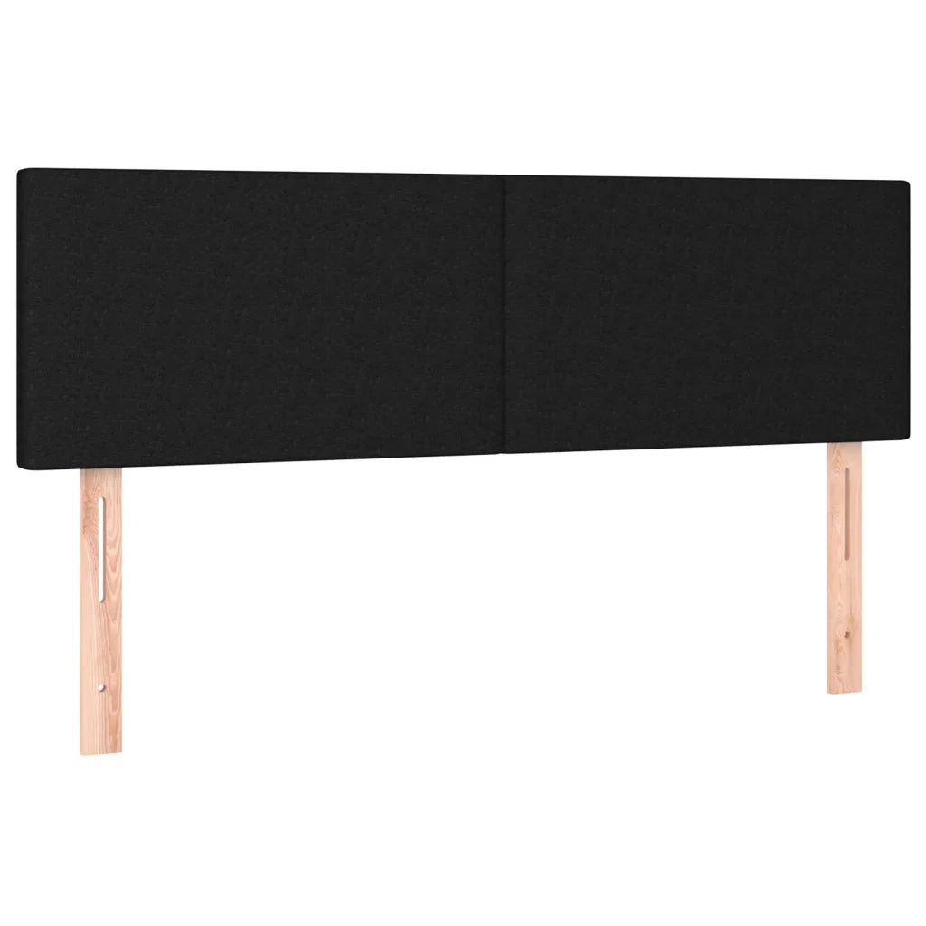Letto a Molle con Materasso e LED Nero 140x200 cm in Tessuto 3132999