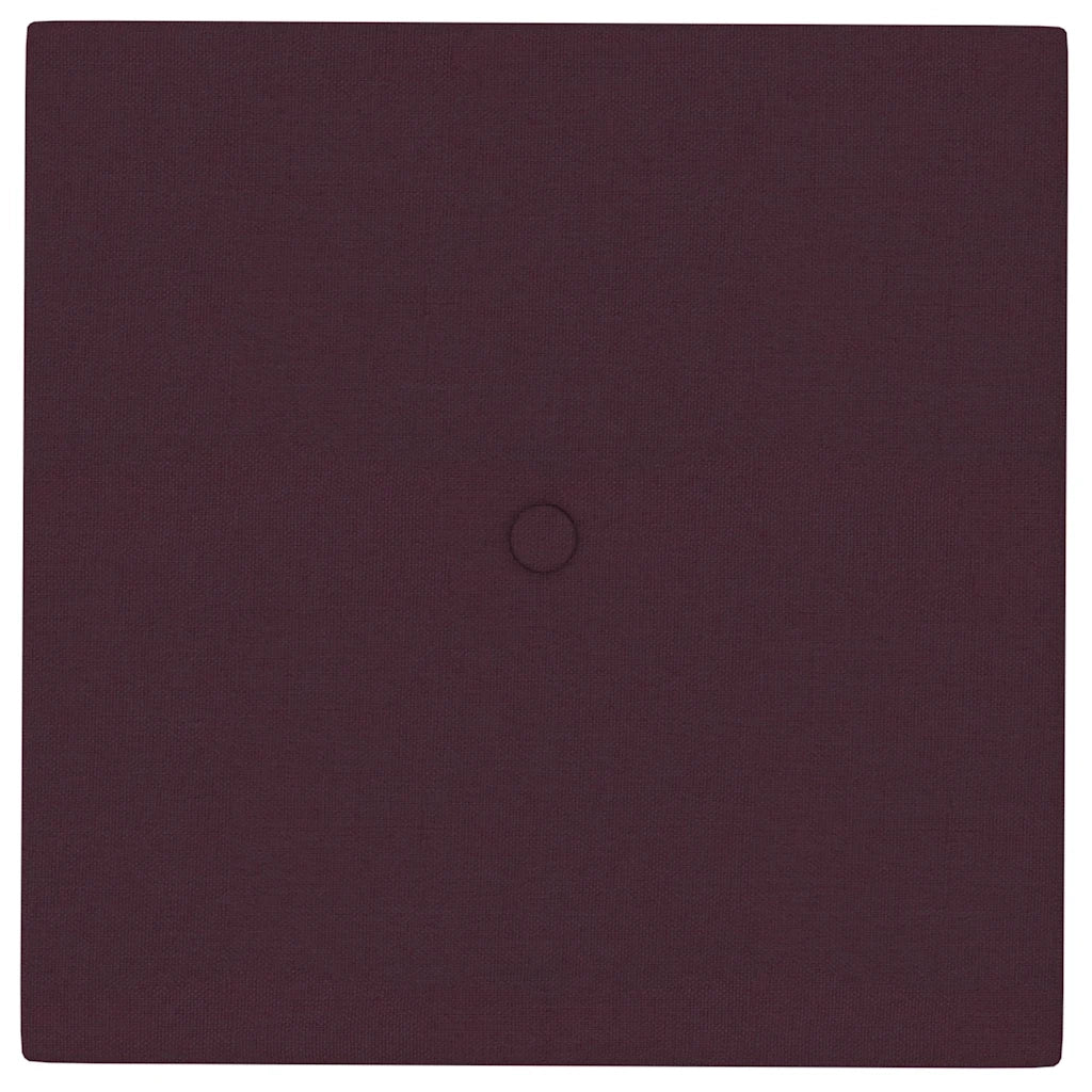 Pannelli Murali 12 pz Viola 30x30 cm in Tessuto 1,08 m²