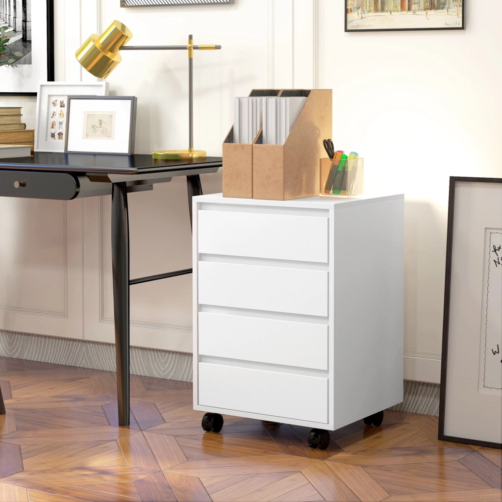 Scrivania con cassetti ¨C Minimal ¨C bianco 80x50x75 cm