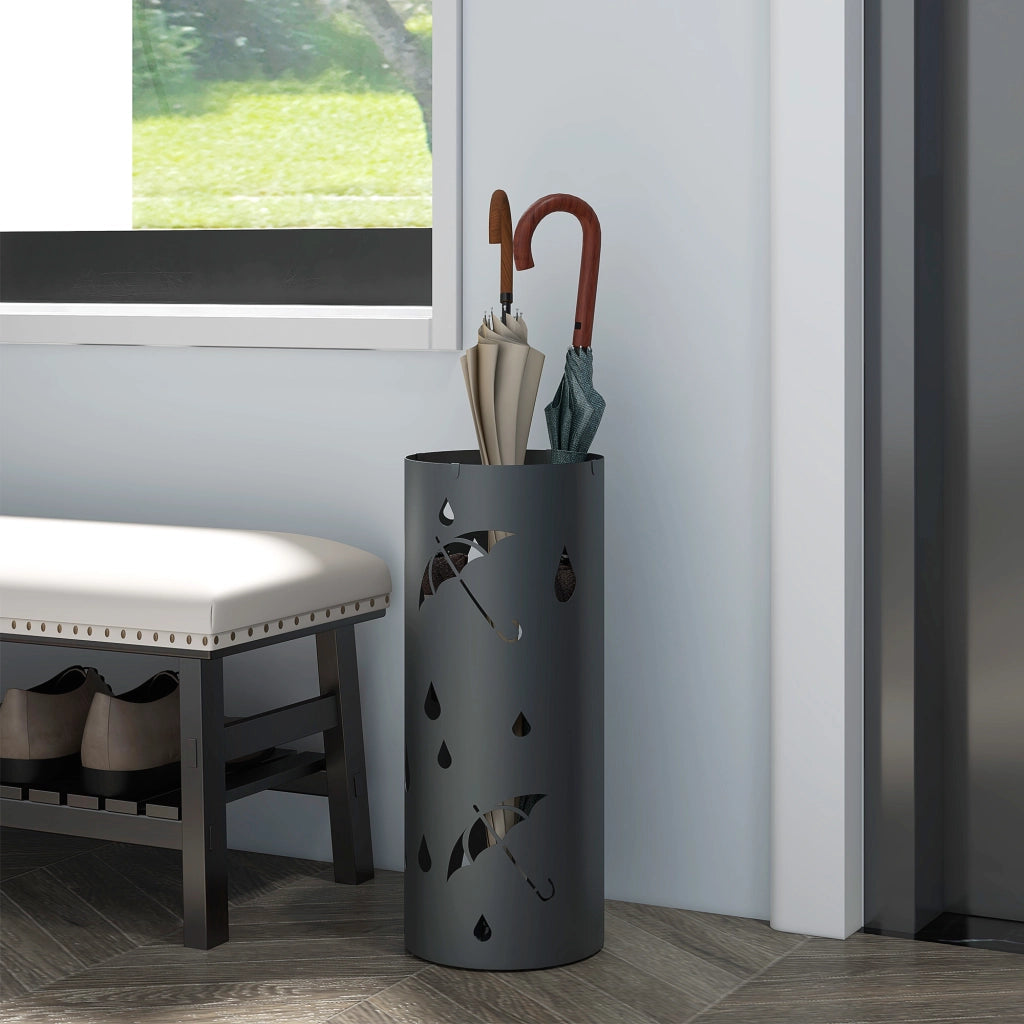 Portaombrelli in metallo ¨C Minimal ¨C grigio 17x41 cm