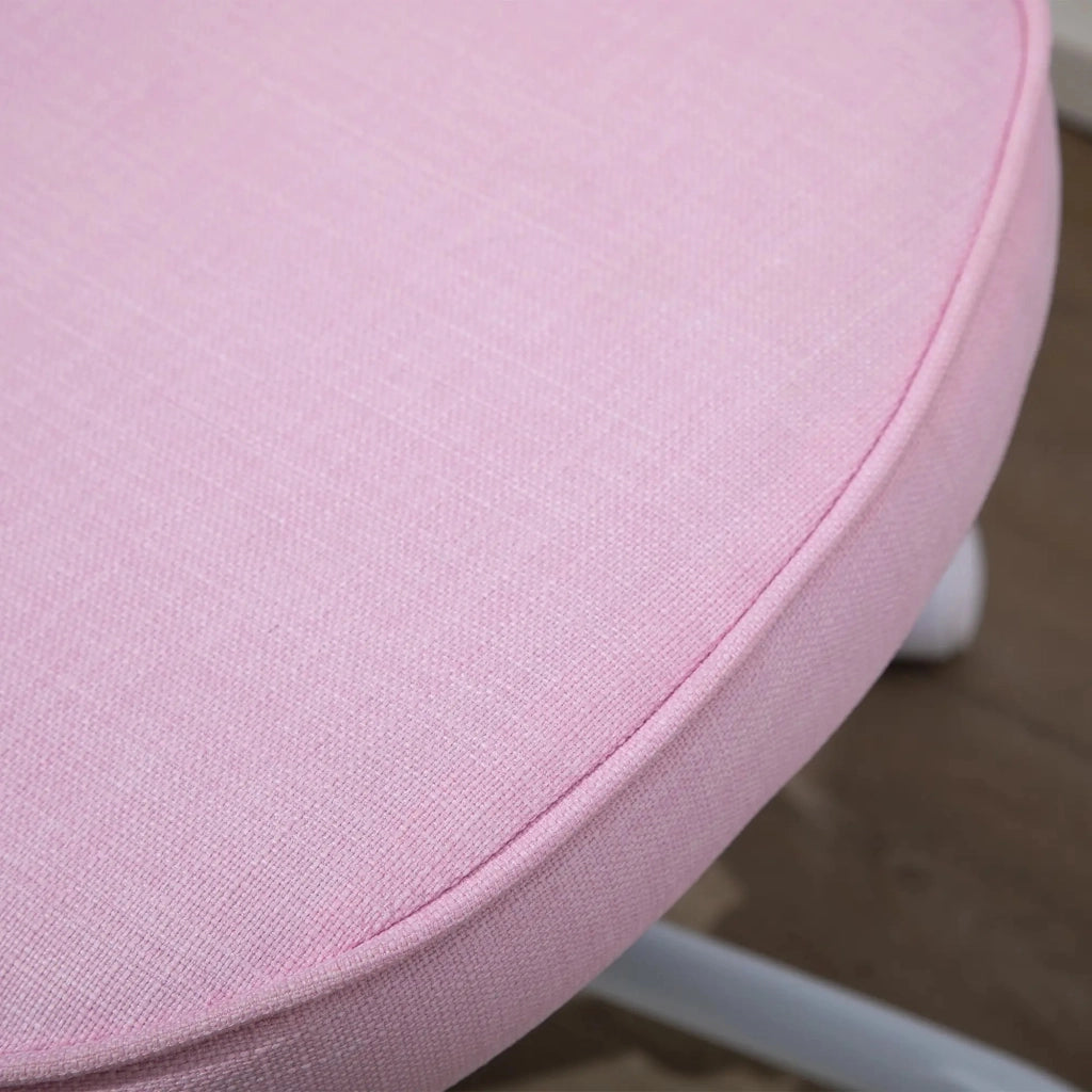 SEDIA Girevole a Cuore Altezza Regolabile 40x50x89 cm Rosa