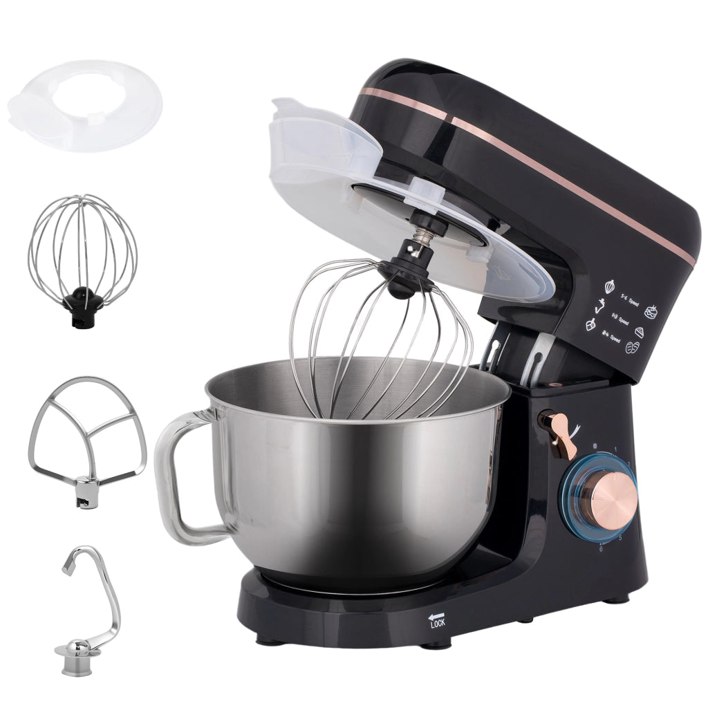 Robot da cucina ¨C Minimal ¨C 6 velocit¨¤, ciotola in acciaio inox 5.5L, nero