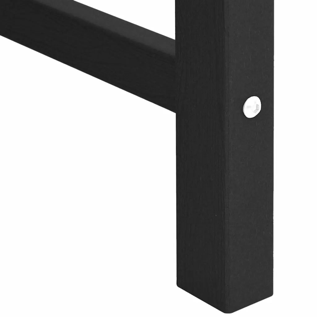 Sedia da pranzo da giardino 2 pcs Nero 65,5 x 59 x 88 cm HDPE 42006605