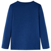 Maglietta da Bambino a Maniche Lunghe Blu Jeans 128