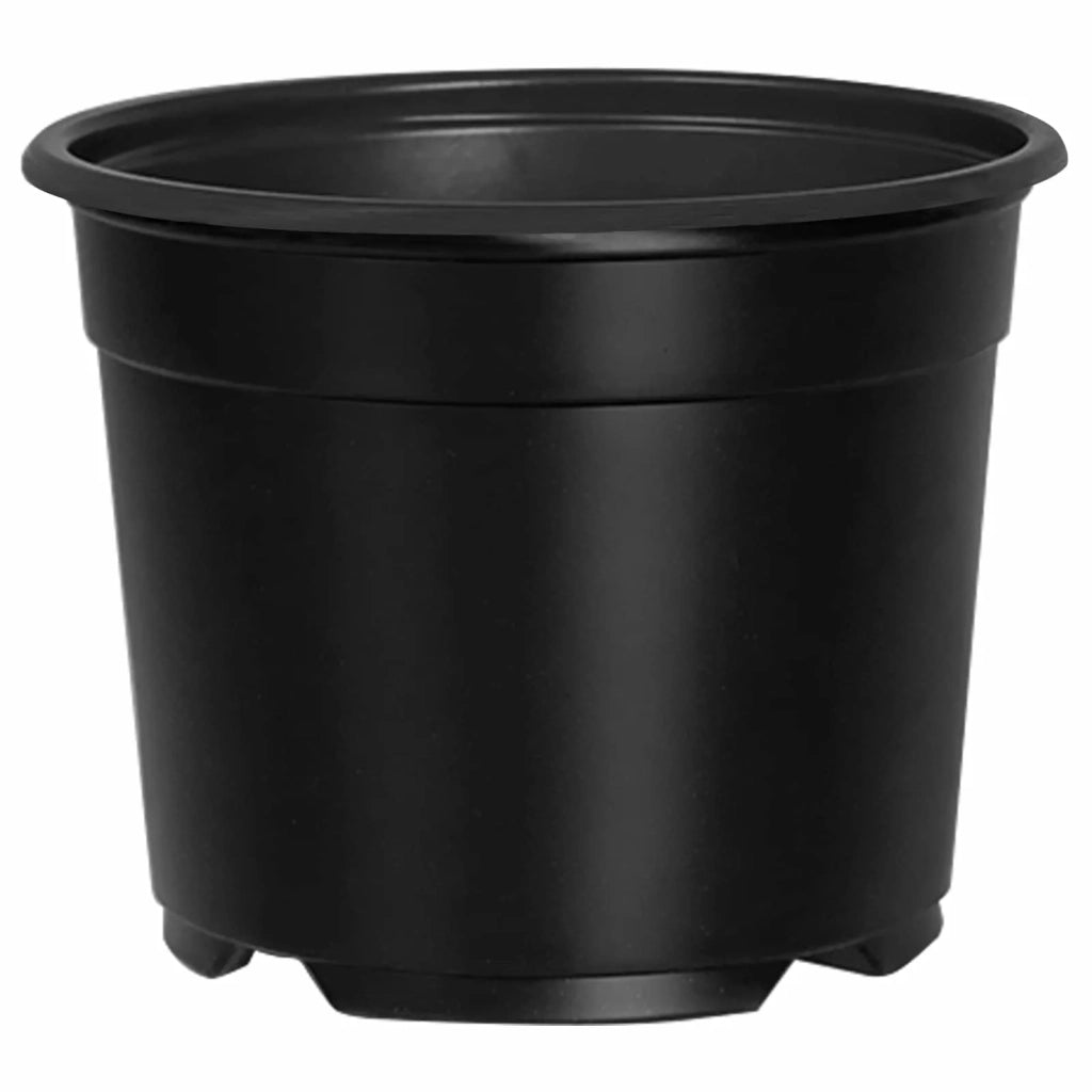 Vaso Rotondo per Fiori 50 pcs Nero Ø 10 x 8 cm Plastica 42029490