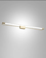 Lampada da Parete Rapallo LED 20W 2240lm 3000K Ottone Satinato, Struttura in Metallo e Metacrilato, IP44, Classe 1, Dimensioni 80x8x5cm