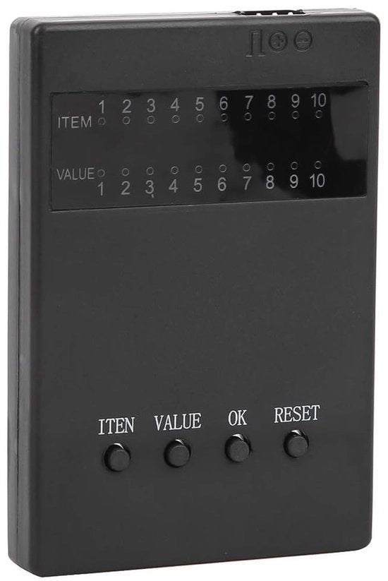 Programmera Carta di Configurazione - Senza Sensor - Senza Batteria - Configurazione ESC - Compatibile con HOBBYFANS/OCDAY/GOOLRC - Impostazioni Personalizzabili - Casing in ABS Duraturo - Carta di Configurazione