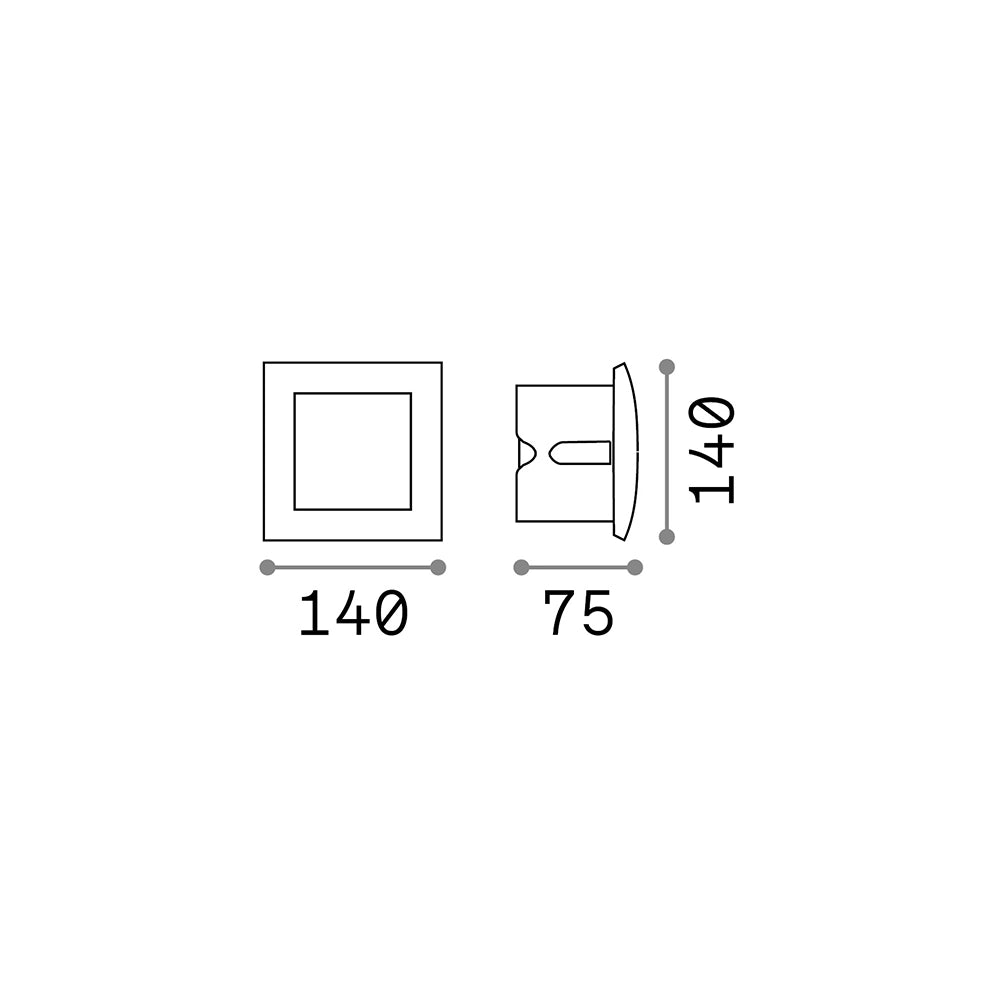 Tecnico Moderno Wire Alluminio Bianco Led 4W 3000K Luce Calda