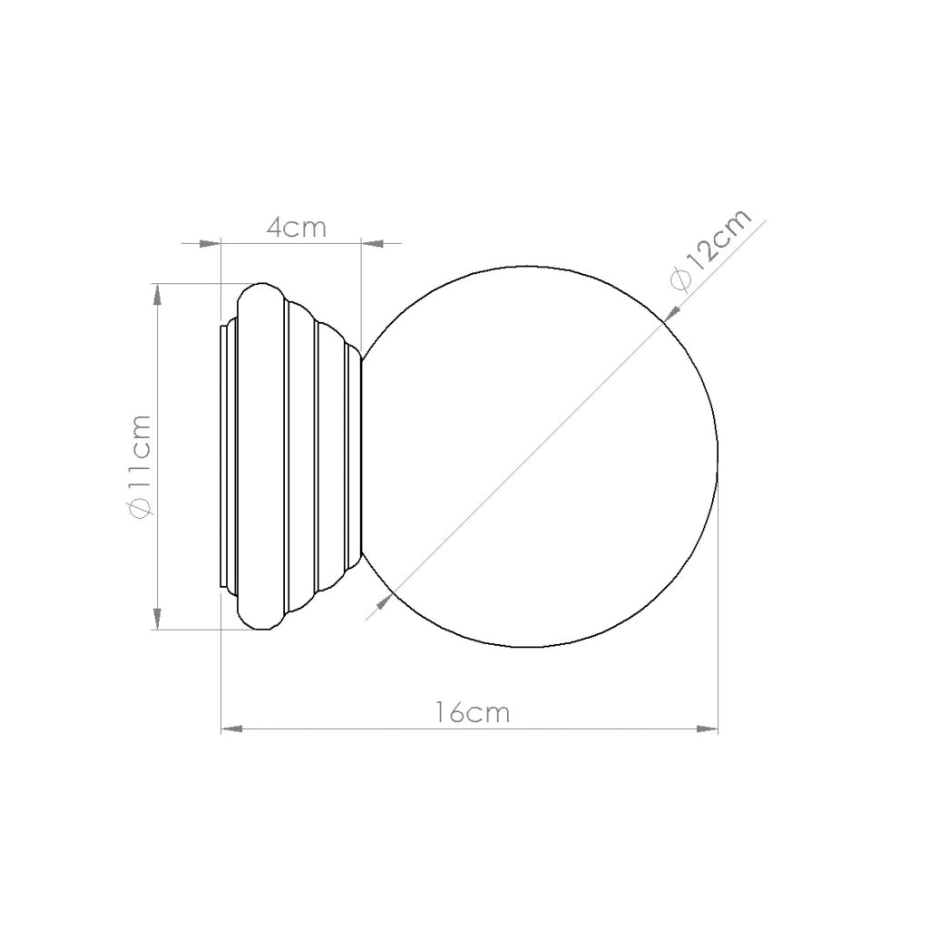 Lampada a parete ZORI arancione IP44