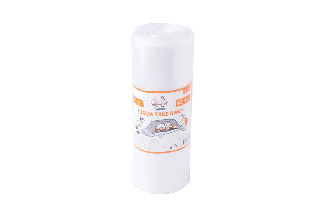 FOGLIA DI POLIETILENE IN MINI ROTOLO  H. 4 mt - 10 ml (Piegata H. 35 cm)