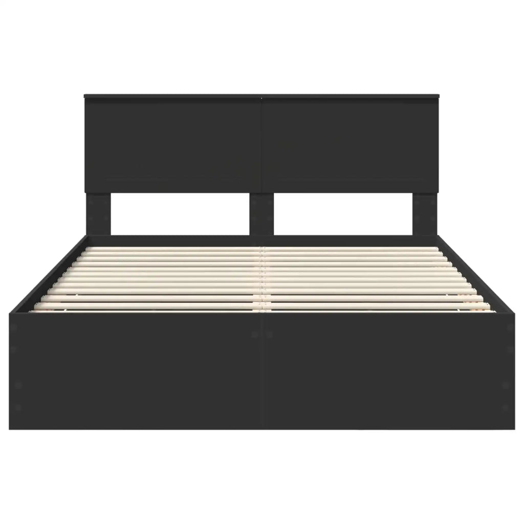 Struttura del letto Nero 140 x 200 cm Legno Ingegnerizzato 3410701