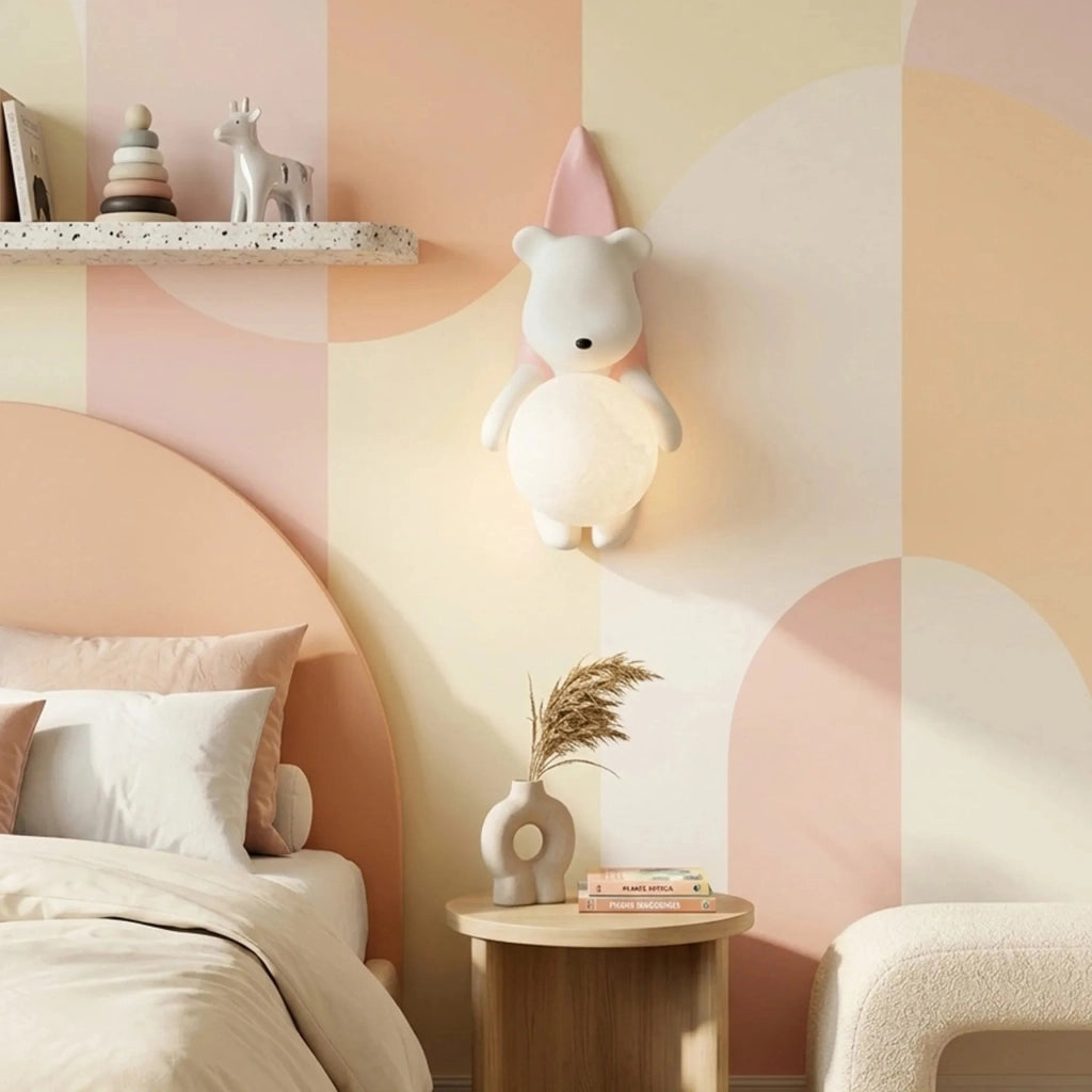 Lampada Da Parete Orso In Camicia G168-1w Pink