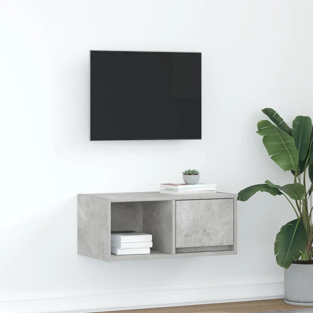 Mobile per TV | Armadietto TV | Mobile Porta TV Grigio Cemento 60x31x25,5 cm Legno Multistrato