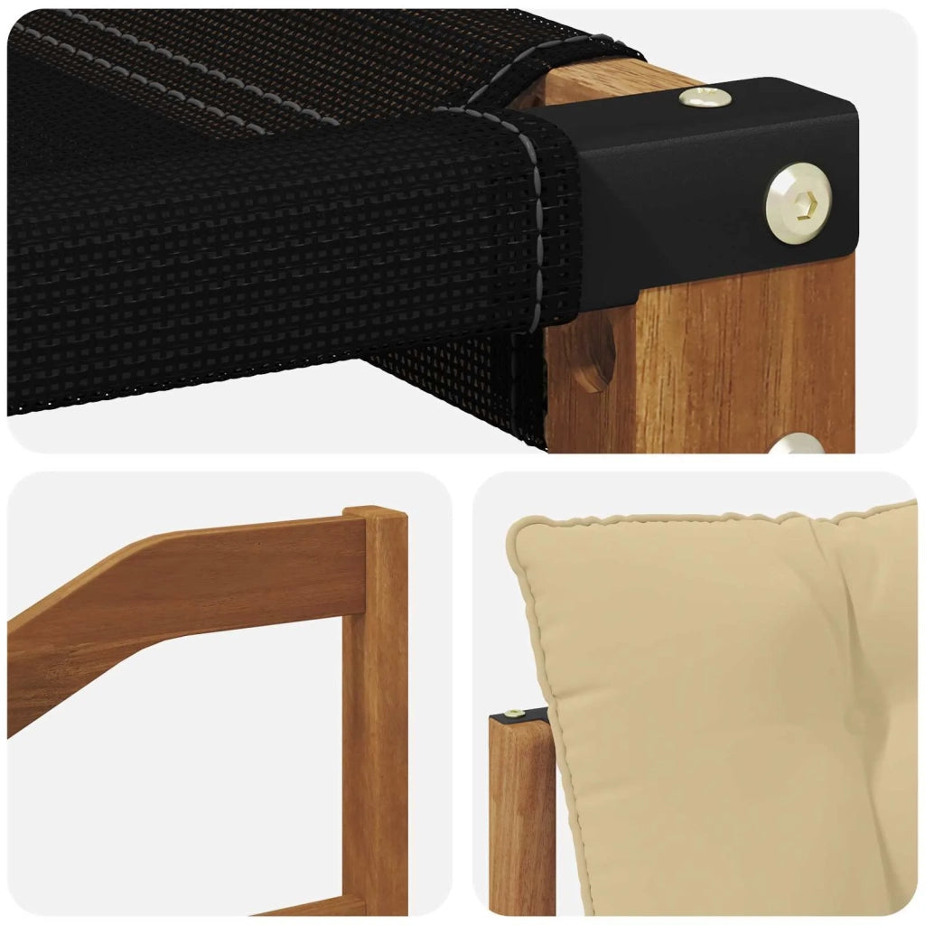 Set di divani da esterno con cuscino 6 pcs Naturale e Beige 3369636
