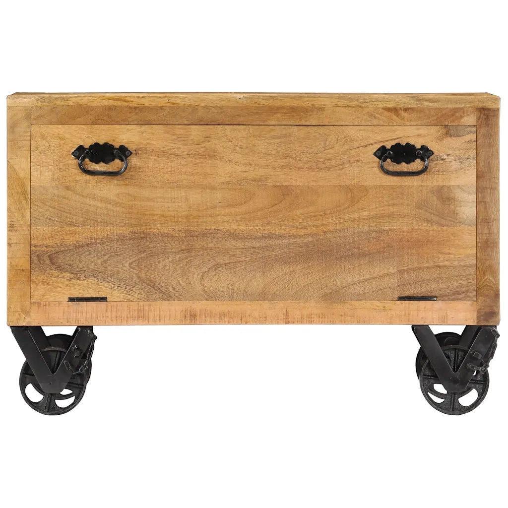 Scarpiera 86x35x55 cm in Legno Massello di Mango 247658