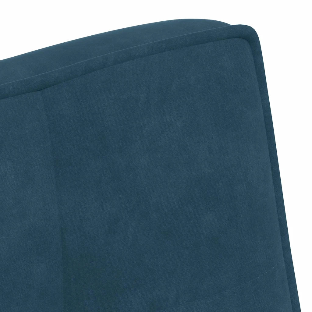 Panca-Sgabello Blu 110x74x84 cm in Velluto