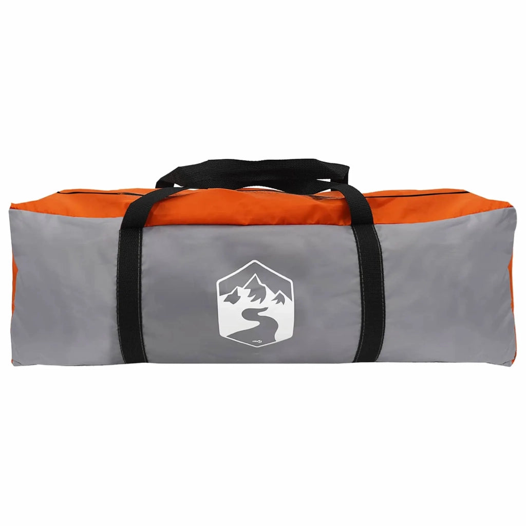Tenda Istantanea Grigio e arancione 10 persone 42017489