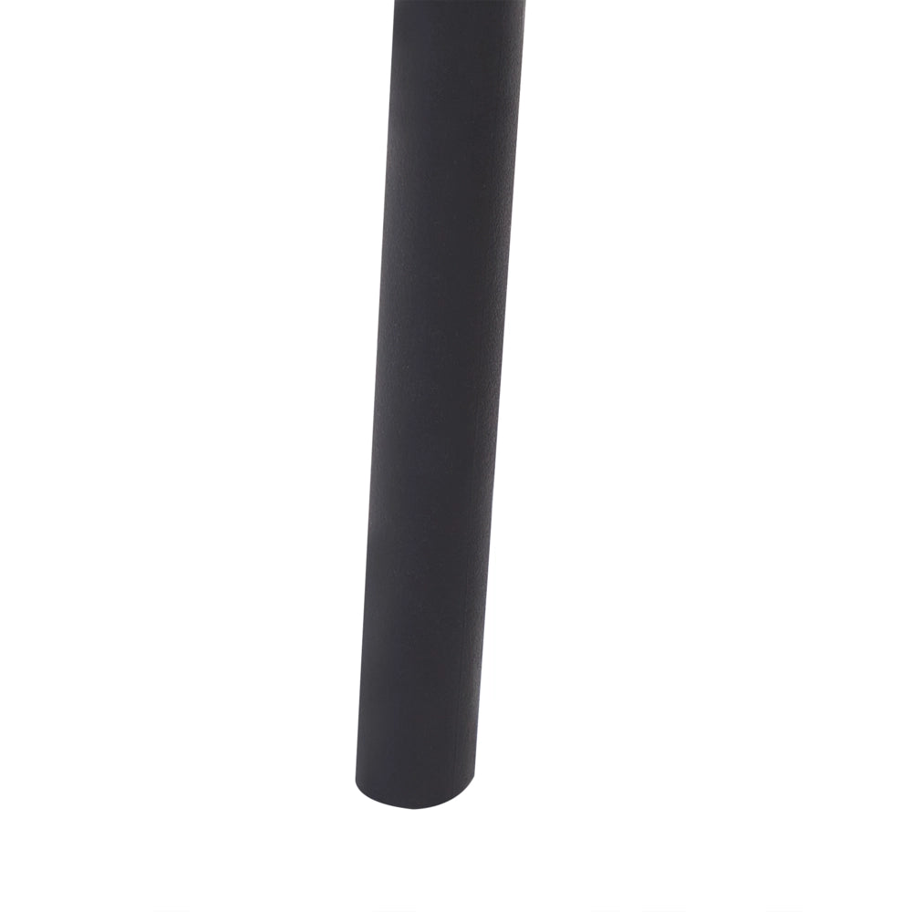 Set di 4 sedie da bar impilabili in plastica e senza braccioli, di colore beige e nero stile moderno