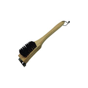 Spazzola per barbecue Sandri, legno con raschietto, 38 cm