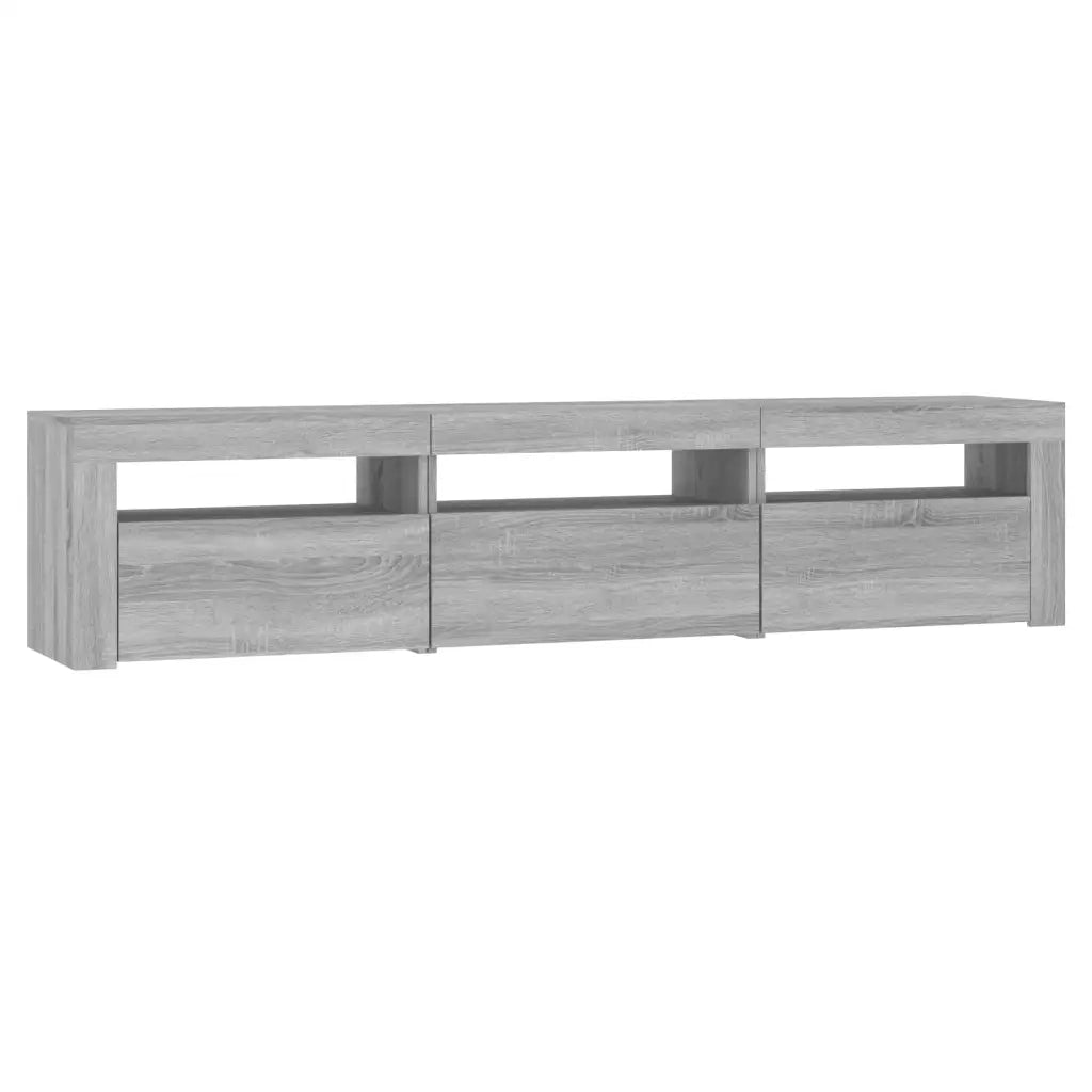Mobile Porta TV con Luci LED-Mobile per TV-Credenza TV Grigio Sonoma 180x35x40 cm