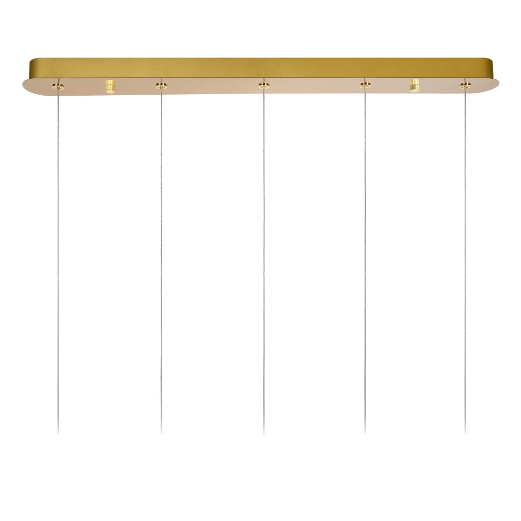 Lampada a sospensione Cintra sfere acrilico oro LED 21W Lucide