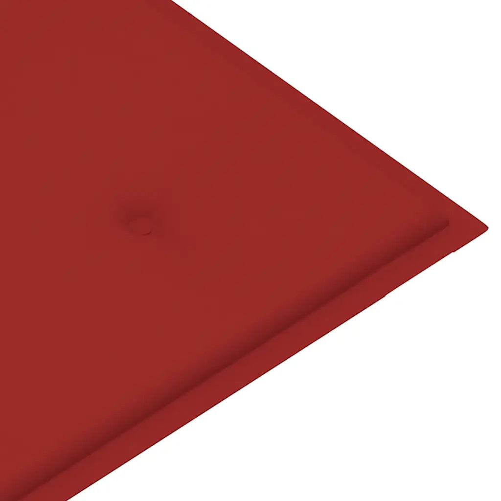 Panchina da Giardino 2 Posti e Cuscino 120cm Massello Eucalipto 3060975