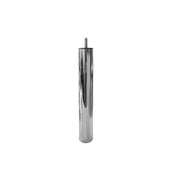 Piede in metallo cromato diametro 4,2 cm altezza 10 cm