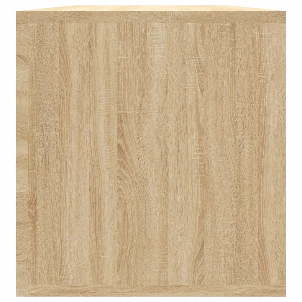 Contenitore per Vinili Rovere 71x34x36 cm in Legno Multistrato 800120