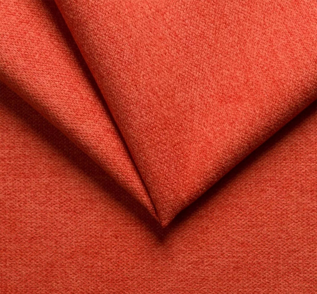 Vialfre, Divano Fisso 2 Posti Sfoderabile Made in Italy, 180x95x100h cm Arancione