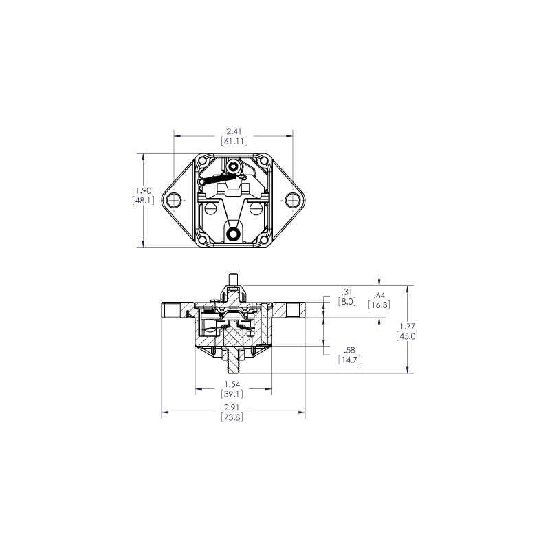 MAGNETOTERMICO AD INCASSO 40A CIRCUIT BREAKERS FLUSH MOUNT 120AMP BULK