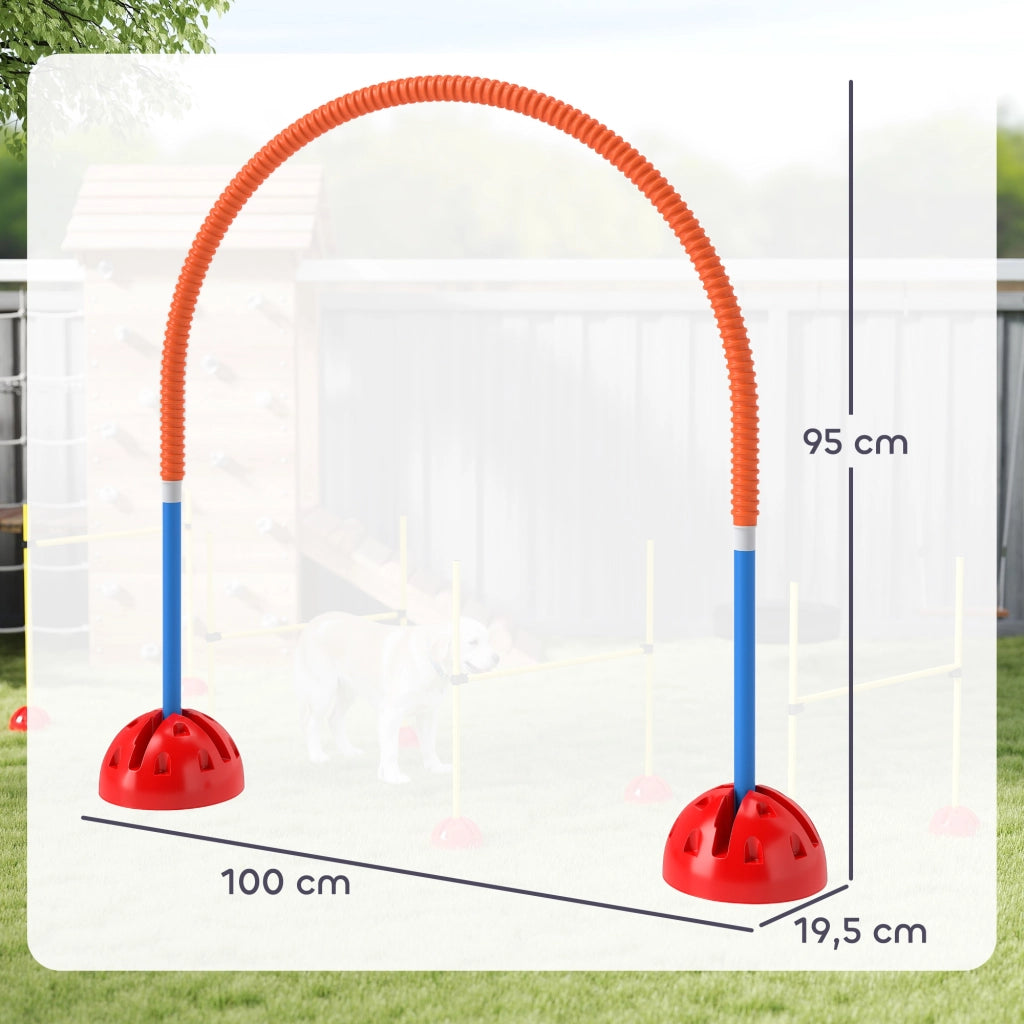 Set Attrezzatura Agility per Cani 4 Pezzi ¨C Minimal ¨C Blu