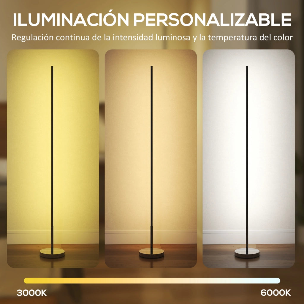 Lampada da Terra Moderna ¨C Minimal ¨C Grigio Argento
