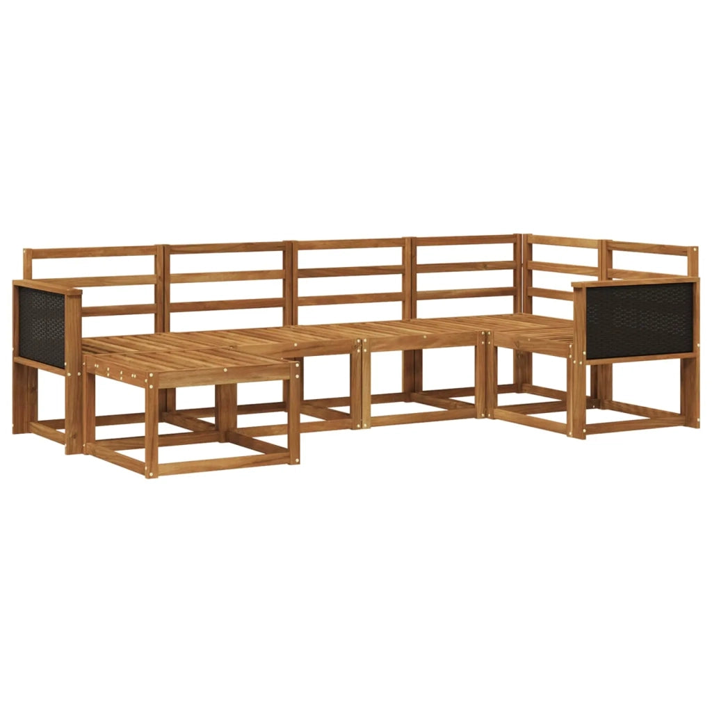 Set di divani da esterno 6 pcs Naturale