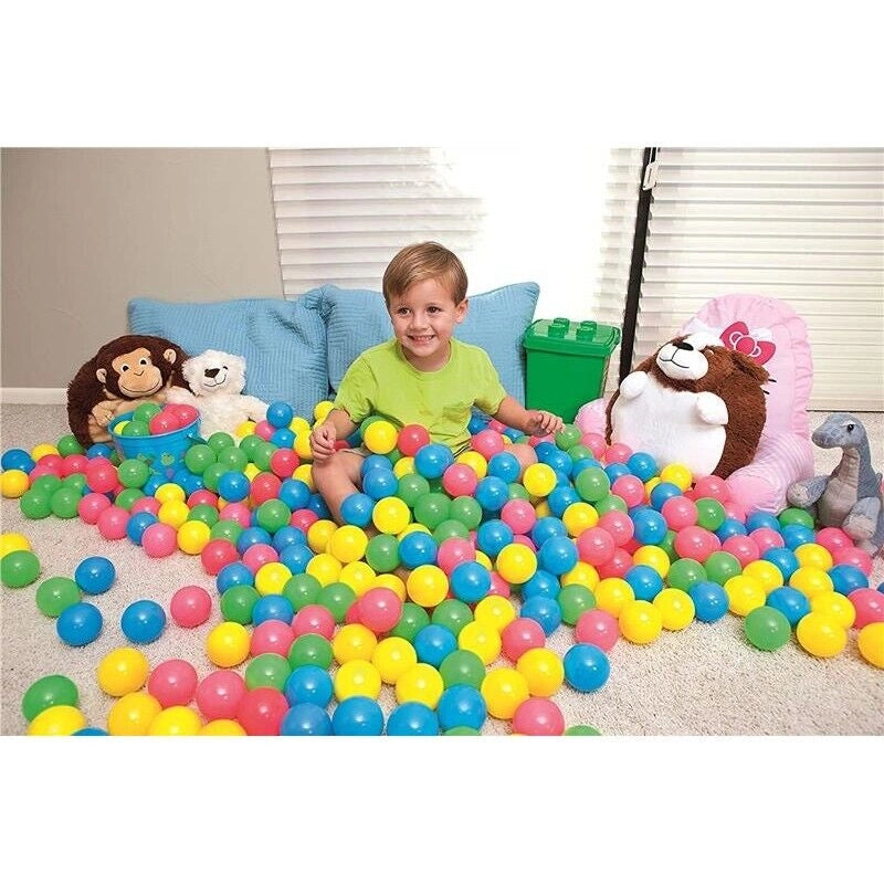 SACCA CON 100 PALLINE COLORATE CON CUSTODIA IDEALI PER BOX PISCINE E AREE GIOCO
