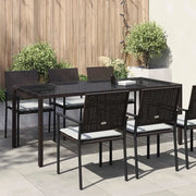 Tavolo da Giardino Marrone 190 x 90 x 75 cm polyrattan 362546